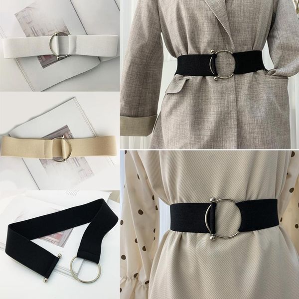 round buckle elastic belts for women coat sweater dress decoration waist female belt simple, Black;brown
round buckle elastic belts for women coat sweater dress decoration waist female belt simple, Black;brown