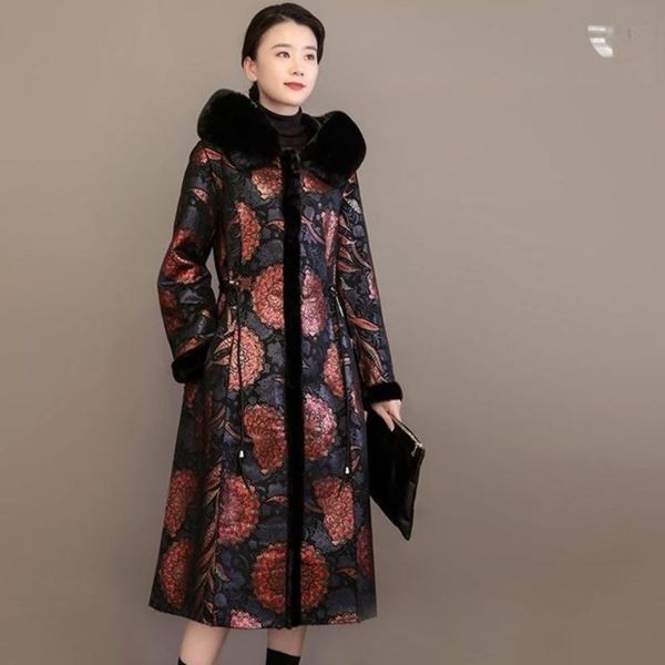 women's leather & faux 2021 woman print jackets female vintage warm loose long sleeve outerwear ladies fashion streetwear spring coats, Black
women's leather & faux 2021 woman print jackets female vintage warm loose long sleeve outerwear ladies fashion streetwear spring coats, Black