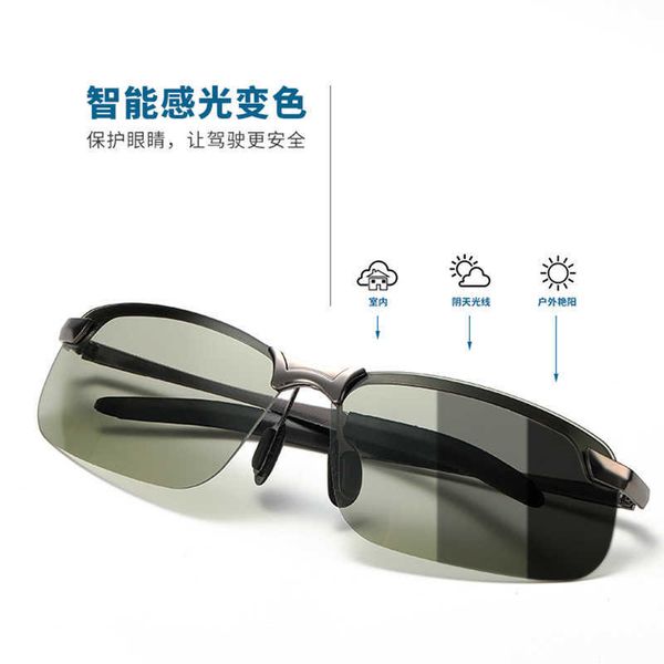 new men's sports polarized sunglasses 3043 color changing night vision cool outdoor cycling driver, White;black
new men's sports polarized sunglasses 3043 color changing night vision cool outdoor cycling driver, White;black