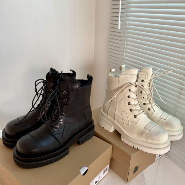 boots women shoes winter round toe mid heels lace up genuine leather wool old patch zipper calf zapatos de mujer, Black
boots women shoes winter round toe mid heels lace up genuine leather wool old patch zipper calf zapatos de mujer, Black