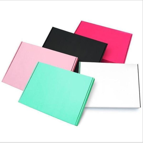 40pcs/lot 30x20x6cm all pink paper box hard gift wrap