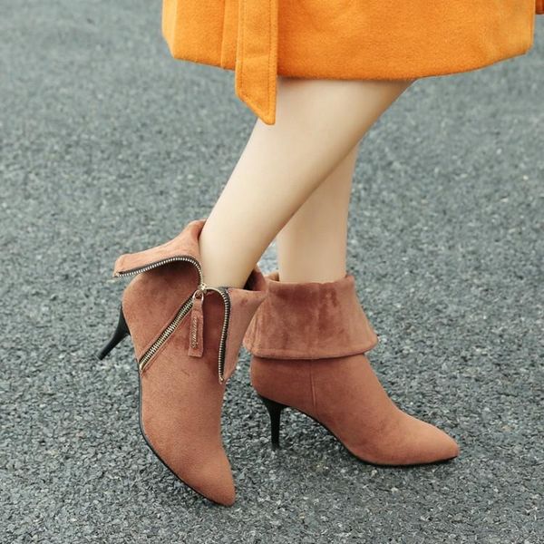 boots big size 9 10 11 women woman winter shoes botas side zipper tapered heel, Black
boots big size 9 10 11 women woman winter shoes botas side zipper tapered heel, Black