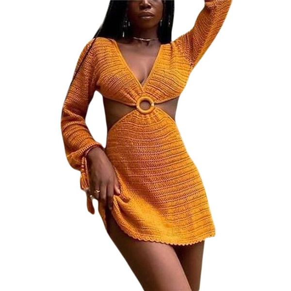 casual dresses women knitted dress beachwear solid color/ striped v-neck hollow out long sleeve for summer fall ladies party, Black;gray
casual dresses women knitted dress beachwear solid color/ striped v-neck hollow out long sleeve for summer fall ladies party, Black;gray
