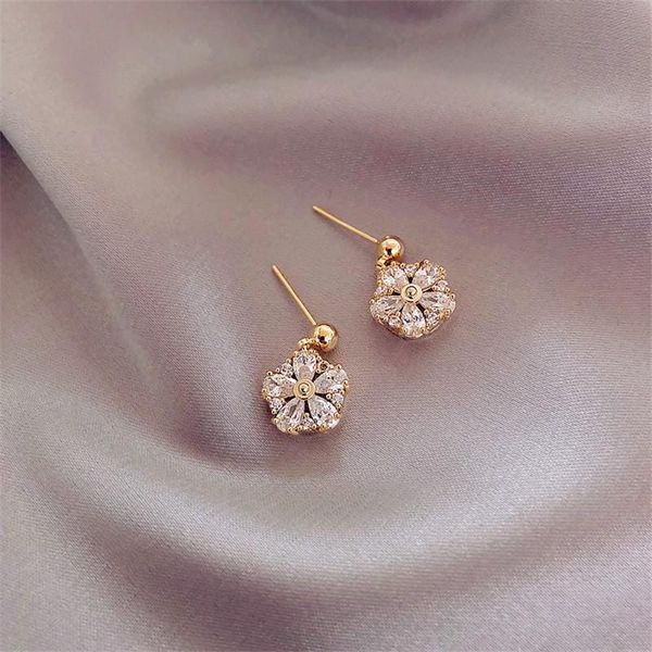 dangle & chandelier trendy cubic zirconia gold pendant earring for women delicate flower design bridal wedding statement 2021 jewelry gift, Silver
dangle & chandelier trendy cubic zirconia gold pendant earring for women delicate flower design bridal wedding statement 2021 jewelry gift, Silver
