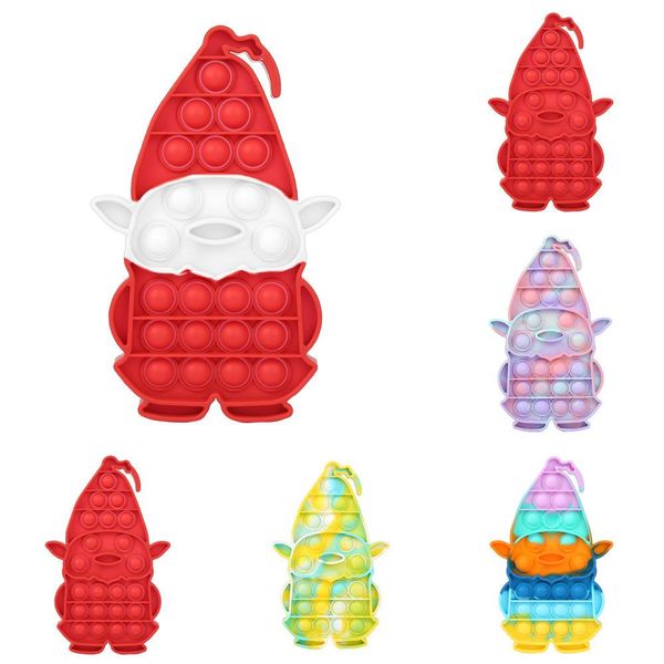 silicone cartoon santa claus stress relief fidget toys push bubble decompression sensory finger game children's christmas puzzle toys
silicone cartoon santa claus stress relief fidget toys push bubble decompression sensory finger game children's christmas puzzle toys