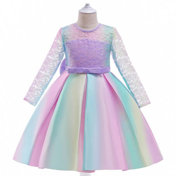 girls dresses rainbow kids clothes childrens clothing lace princess long sleeve colorful skirt large bow flower party formal dress b7627, Red;yellow
girls dresses rainbow kids clothes childrens clothing lace princess long sleeve colorful skirt large bow flower party formal dress b7627, Red;yellow