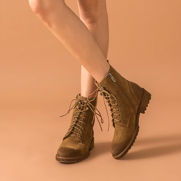 boots ankle boots women cow suede leather side zip lace-up waxing round toe winter lady fashion shoes handmade 03813, Black
boots ankle boots women cow suede leather side zip lace-up waxing round toe winter lady fashion shoes handmade 03813, Black
