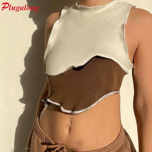 plugalong patchwork crop for women sleeveless tshirts y2k harajuku basic cropped shirts streetwear t-shirt casual summer women's, White
plugalong patchwork crop for women sleeveless tshirts y2k harajuku basic cropped shirts streetwear t-shirt casual summer women's, White