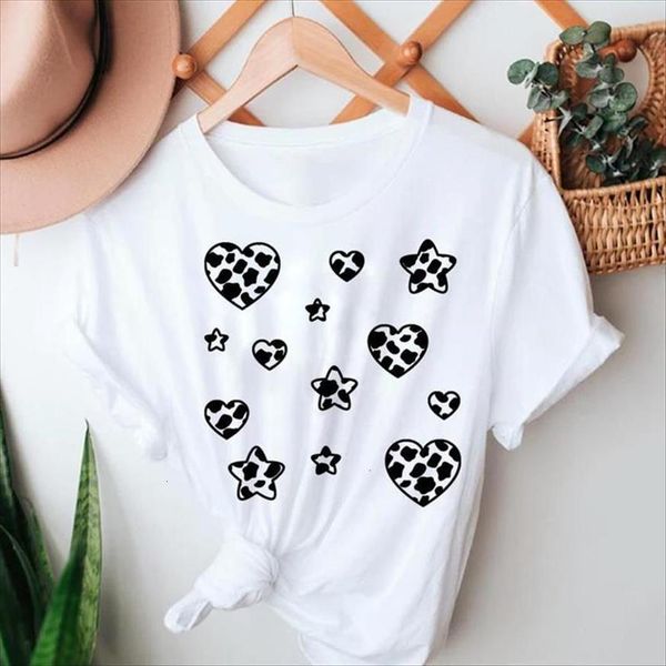 short sleeve leopard love women cute 90s casual summer tshirts clothes graphic t lady print female tee, White
short sleeve leopard love women cute 90s casual summer tshirts clothes graphic t lady print female tee, White