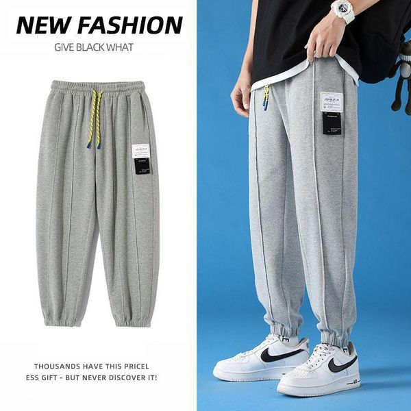 men's pants casual 2021 summer loose fitting corset korean fashion capris sports, Black
men's pants casual 2021 summer loose fitting corset korean fashion capris sports, Black