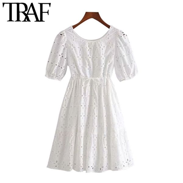 women sweet fashion hollow out embroidery mini dress vintage adjustable drawstrings with lining female dresses 210507, Black;gray
women sweet fashion hollow out embroidery mini dress vintage adjustable drawstrings with lining female dresses 210507, Black;gray