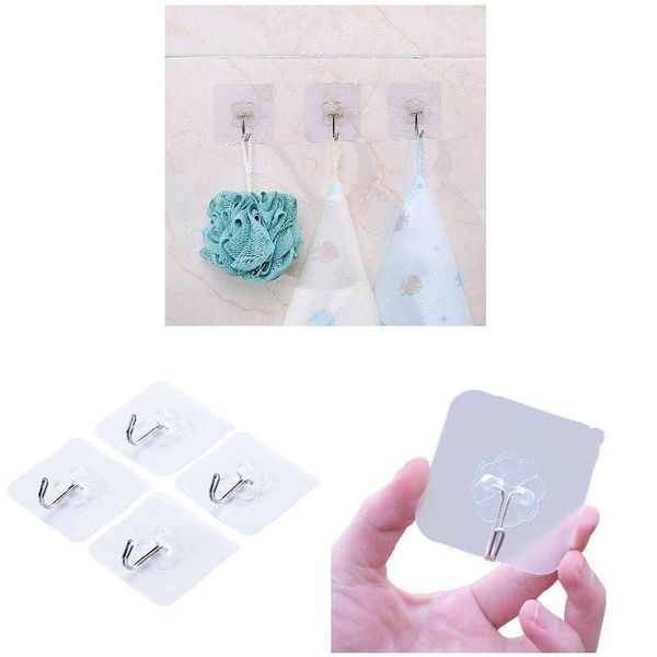 strong adhesive wall hook transparent removable hanger hooks for bathroom kitchen b99 hangers & racks
strong adhesive wall hook transparent removable hanger hooks for bathroom kitchen b99 hangers & racks