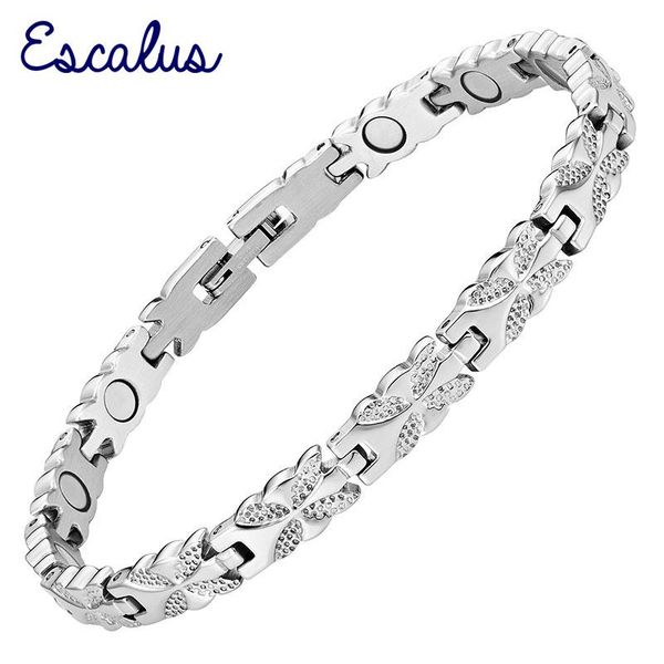 link, chain escalus magnetic bracelet ladies gold color flowers plant jewelry wristband for women stainless steel bio bangle charm bracelets, Black
link, chain escalus magnetic bracelet ladies gold color flowers plant jewelry wristband for women stainless steel bio bangle charm bracelets, Black