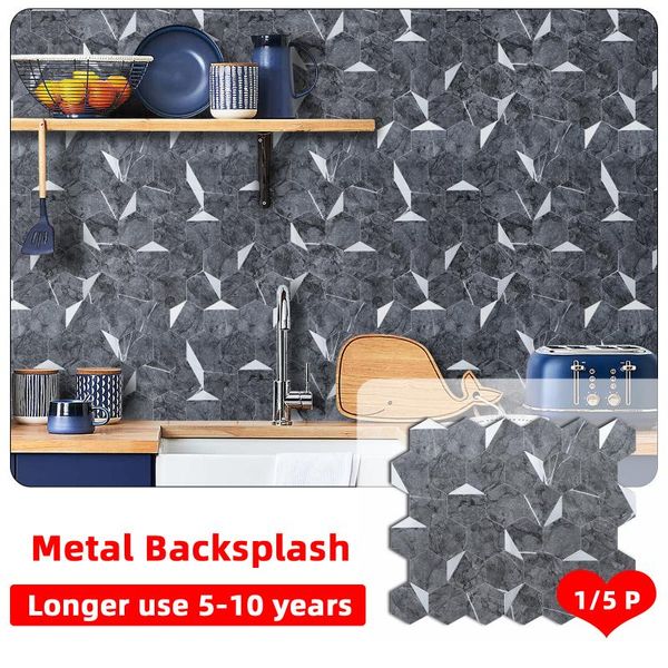 wall stickers 1/5pcs hexagonal tile fireproof metal backsplash self adhesive sticker peel and stick diy decor kitchen bathroom
wall stickers 1/5pcs hexagonal tile fireproof metal backsplash self adhesive sticker peel and stick diy decor kitchen bathroom
