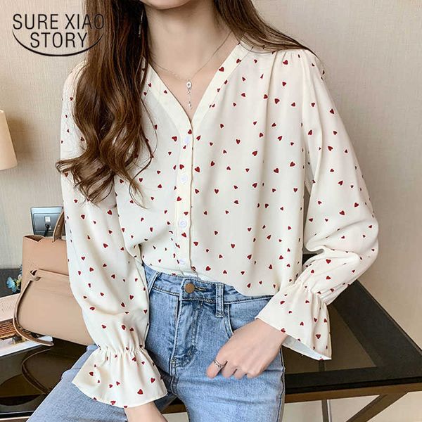autumn v-neck long sleeve chiffon blouse women elegant printed trumpet sleeves floral loose chemisier femme 10683 210528, White
autumn v-neck long sleeve chiffon blouse women elegant printed trumpet sleeves floral loose chemisier femme 10683 210528, White