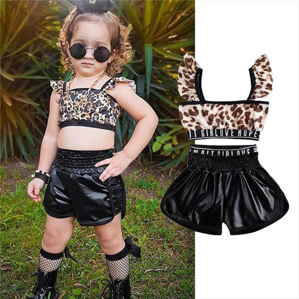 0 5y fashion summer kids girls clothes sets letter leopard print ruffles crop pu leather shorts suits, White
0 5y fashion summer kids girls clothes sets letter leopard print ruffles crop pu leather shorts suits, White