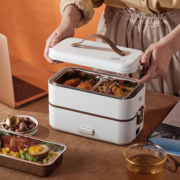 mini electric lunch box double-layer heated container multicooker storage bento with handle rice cookers
mini electric lunch box double-layer heated container multicooker storage bento with handle rice cookers
