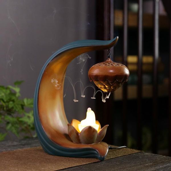 fragrance lamps backflow incense burner chinese style household smoke waterfall holder with creative hanging ball 20pc cone
fragrance lamps backflow incense burner chinese style household smoke waterfall holder with creative hanging ball 20pc cone