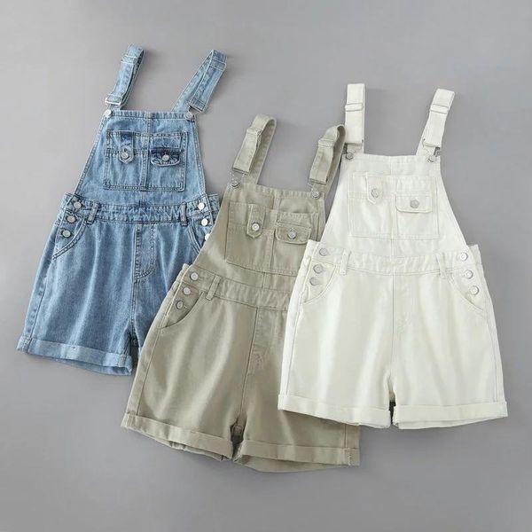 women's jumpsuits & rompers summer women overalls denim jumpsuit short blue vintage casual strap lady bodysuit backless female khaki, Black;white
women's jumpsuits & rompers summer women overalls denim jumpsuit short blue vintage casual strap lady bodysuit backless female khaki, Black;white