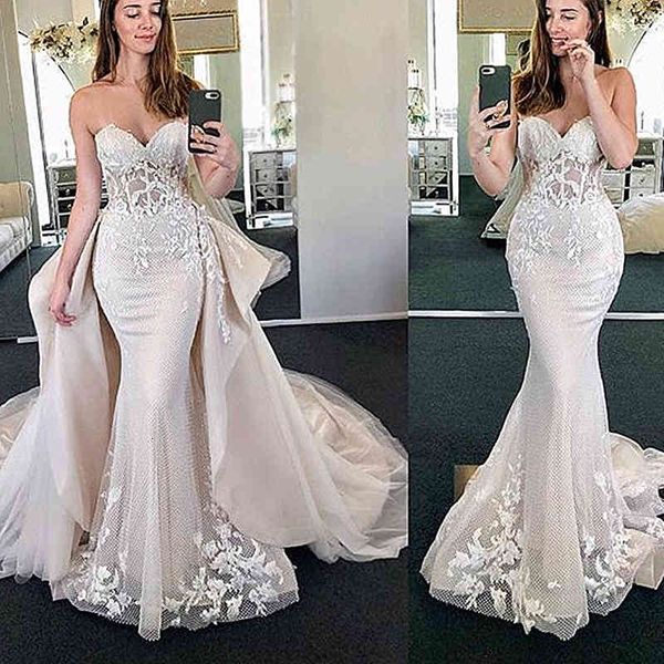 boutique occasion dresses removable trail wedding detachable skirt dot tulle appliqued lace sweetheart vestido de noiva bridal gow, Black
boutique occasion dresses removable trail wedding detachable skirt dot tulle appliqued lace sweetheart vestido de noiva bridal gow, Black