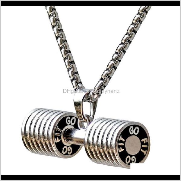 & pendants drop delivery 2021 fashion mens hip hop necklace jewelry dumbbell big pendant trendy stainless steel snake chain long 60cm punk n, Silver
& pendants drop delivery 2021 fashion mens hip hop necklace jewelry dumbbell big pendant trendy stainless steel snake chain long 60cm punk n, Silver