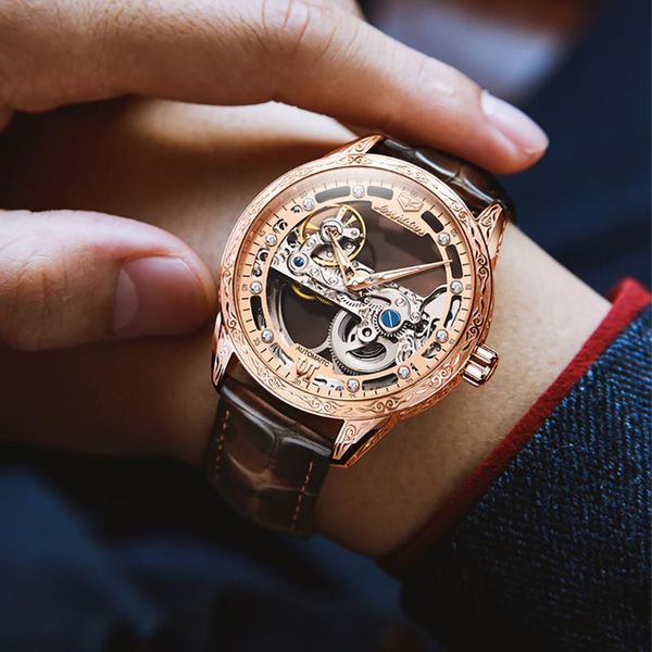 wristwatches jsdun men mechanical watch automatic movement 50m waterproof leather strap sapphire mirror skeleton design for, Slivery;brown
wristwatches jsdun men mechanical watch automatic movement 50m waterproof leather strap sapphire mirror skeleton design for, Slivery;brown