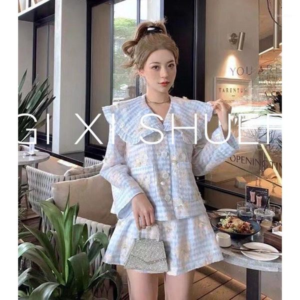 women's blouses & shirts early autumn shirt blue stitching big lapel doll collar loose + shorts 2021, White
women's blouses & shirts early autumn shirt blue stitching big lapel doll collar loose + shorts 2021, White
