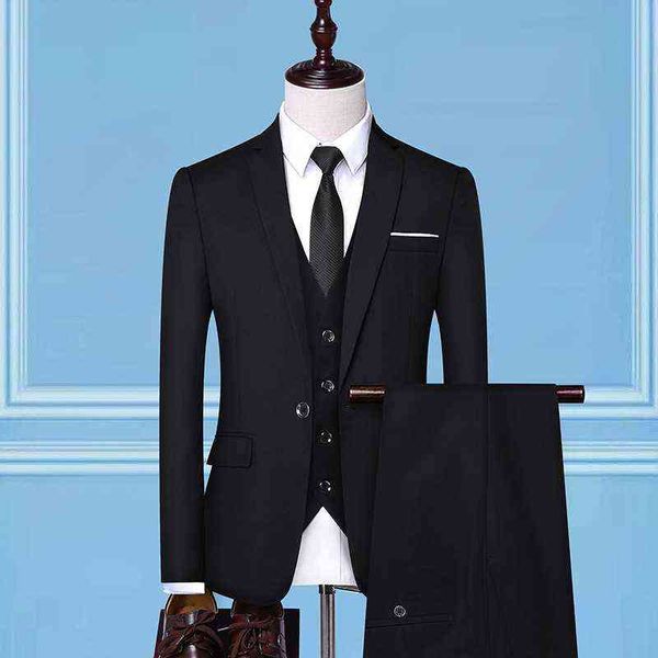 luxury suits blaze spring korean three piece slim fit men's man busins casual profsional suit, Black
luxury suits blaze spring korean three piece slim fit men's man busins casual profsional suit, Black