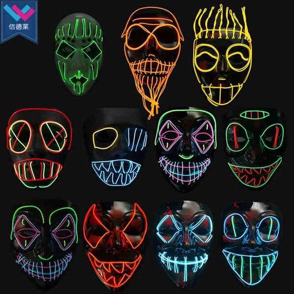 el luminous mask halloween led mask atmosphere cheer props
el luminous mask halloween led mask atmosphere cheer props