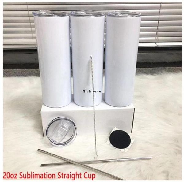 Fast Delivery 20oz DIY Sublimation Straight Skinny Tumbler With Metal Straw Rubber Coaster And Straw Brush Doubel Wall Thermos Cup 
Fast Delivery 20oz DIY Sublimation Straight Skinny Tumbler With Metal Straw Rubber Coaster And Straw Brush Doubel Wall Thermos Cup