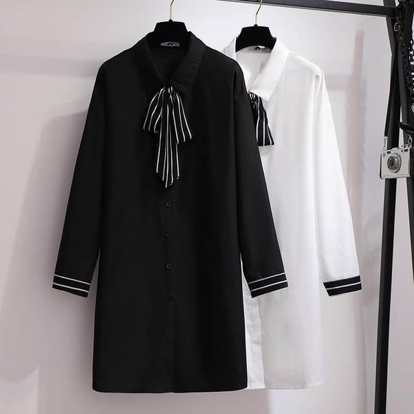 autumn chiffon shirt dress women plus size bust 158cm 6xl 7xl 8xl 9xl 10xl retro loose black white colors casual dresses, Black;gray
autumn chiffon shirt dress women plus size bust 158cm 6xl 7xl 8xl 9xl 10xl retro loose black white colors casual dresses, Black;gray