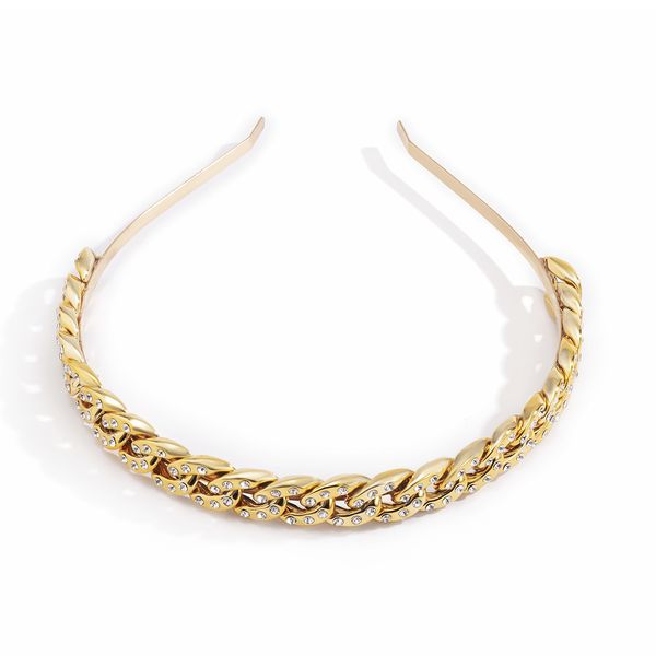 headbands fashion temperament twist chain ccb hairband retro ethnic style diamond-studded metal texture cuban chains hair accessories jewelr, Silver
headbands fashion temperament twist chain ccb hairband retro ethnic style diamond-studded metal texture cuban chains hair accessories jewelr, Silver