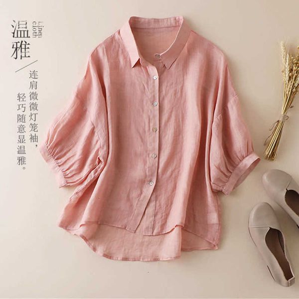 women's blouses & shirts summer korea fashion women half sleeve turn-down collar loose white cotton linen casua 6ia1
women's blouses & shirts summer korea fashion women half sleeve turn-down collar loose white cotton linen casua 6ia1