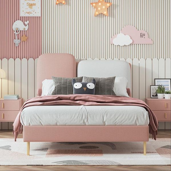 baby cribs art children's bed girl single 1.5 meters modern minimalist princess soft bag high box storage
baby cribs art children's bed girl single 1.5 meters modern minimalist princess soft bag high box storage