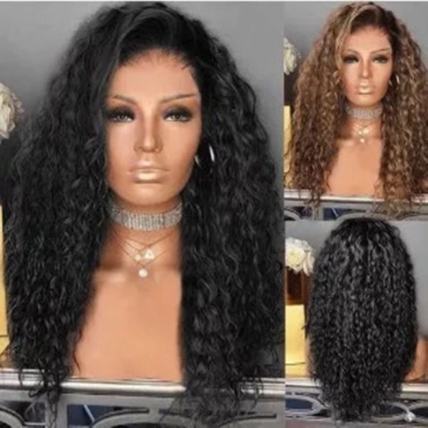 small female curl fluffy black gradient wig rose net false headgear, Black;brown 
small female curl fluffy black gradient wig rose net false headgear, Black;brown