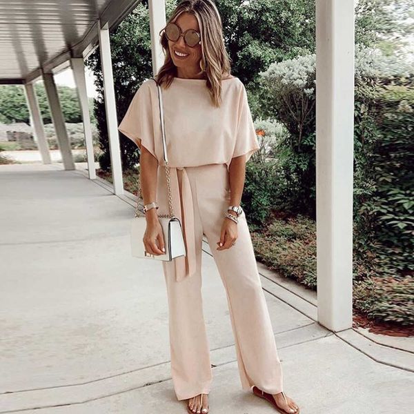 rompers women jumpsuit casual o neck short sleeve playsuit clubwear straight leg women's with belt long bodysuit romper 210526, Black;white
rompers women jumpsuit casual o neck short sleeve playsuit clubwear straight leg women's with belt long bodysuit romper 210526, Black;white