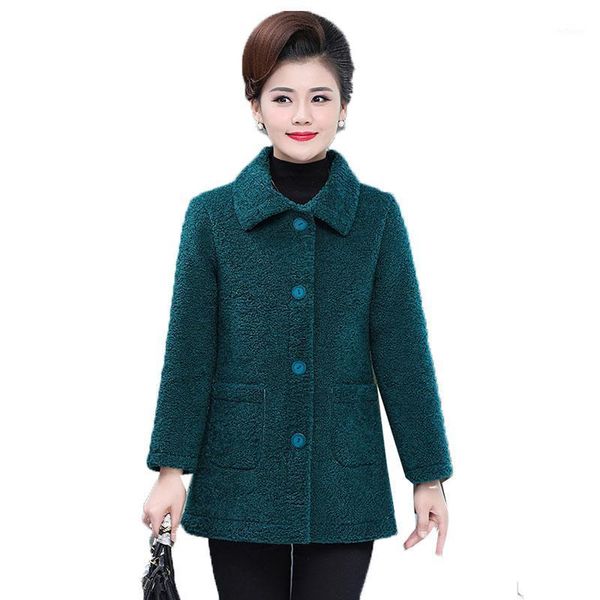 women's wool & blends lamb coat autumn winter jacket basic large size warm blended woolen jackets overcoat mother dress 5xl, Black
women's wool & blends lamb coat autumn winter jacket basic large size warm blended woolen jackets overcoat mother dress 5xl, Black