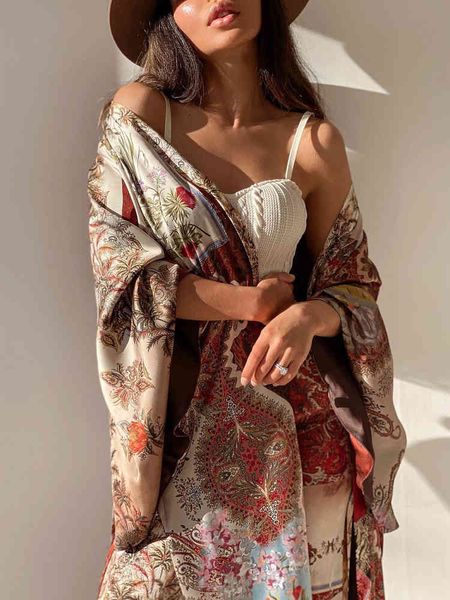 women's jackets slmd vintage chic contrast colors patchwork print kimono outfits with sashes women 2021 za summer fashion elegant, Black;brown
women's jackets slmd vintage chic contrast colors patchwork print kimono outfits with sashes women 2021 za summer fashion elegant, Black;brown