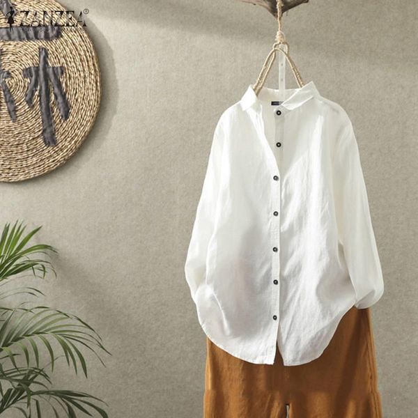 women's blouses & shirts 2021 spring design cotton solid women blouse turndown collar casual shirt office lady single breasted open sti, White
women's blouses & shirts 2021 spring design cotton solid women blouse turndown collar casual shirt office lady single breasted open sti, White