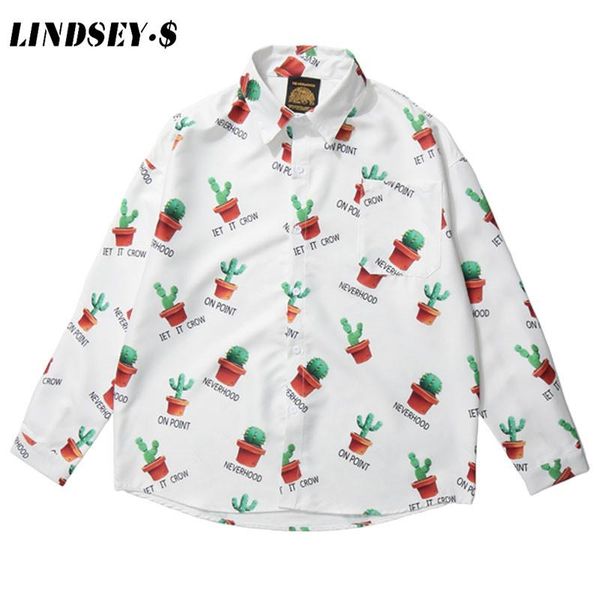 cactus print long sleeve dress shirts men harajuku casual button down shirt fashion hip hop hipster streetwear men's, White;black
cactus print long sleeve dress shirts men harajuku casual button down shirt fashion hip hop hipster streetwear men's, White;black