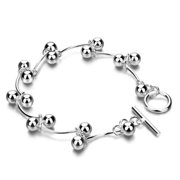link, chain design simple bracelet solid 925 sterling silver 19cm woman fashion charm lady jewelry bangles birthday gift, Black
link, chain design simple bracelet solid 925 sterling silver 19cm woman fashion charm lady jewelry bangles birthday gift, Black