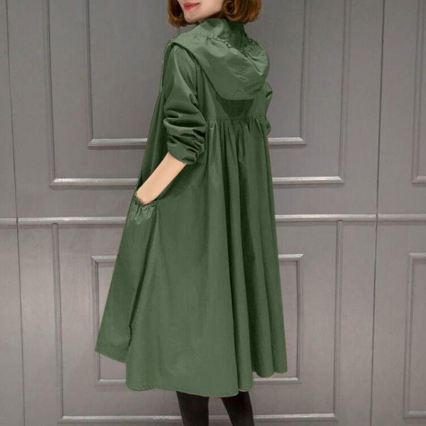 women's trench coats fall fashion women large size big pockets hooded long sleeve lady korean oversized casual loose zipper windbreaker, Tan;black
women's trench coats fall fashion women large size big pockets hooded long sleeve lady korean oversized casual loose zipper windbreaker, Tan;black