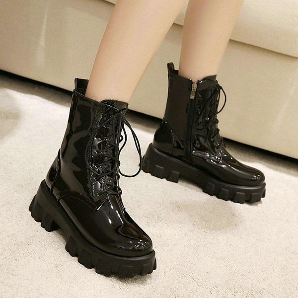 boots patent pu leather women ankle platform square heel ridding size zipper autumn winter shoes black red
boots patent pu leather women ankle platform square heel ridding size zipper autumn winter shoes black red
