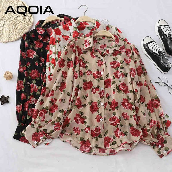 aqoia long sleeve floral women chiffon shirt button up vintage turn down collar blouse spring office lady blouses 210521, White
aqoia long sleeve floral women chiffon shirt button up vintage turn down collar blouse spring office lady blouses 210521, White