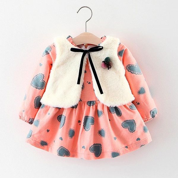 girl's dresses girls dress autumn and winter 0-3 years old printed heart-shaped baby girl plus velvet vest princess two-piece suit, Red;yellow
girl's dresses girls dress autumn and winter 0-3 years old printed heart-shaped baby girl plus velvet vest princess two-piece suit, Red;yellow