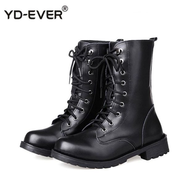 boots plus size 42 for women lace up motorcycle round toe pu leather shoes ladies combat military snow, Black
boots plus size 42 for women lace up motorcycle round toe pu leather shoes ladies combat military snow, Black