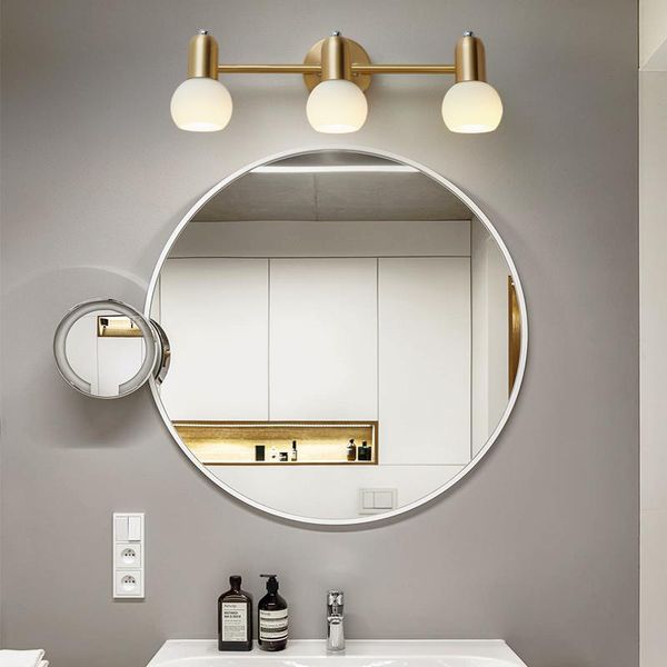 wall lamp led vanity mirror light for bathroom bedroom bedside makeup modern simple copper glass bulb corridor aisle decor
wall lamp led vanity mirror light for bathroom bedroom bedside makeup modern simple copper glass bulb corridor aisle decor