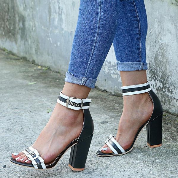 women sandals high heels shoes mixed colors buckle strap sandalia feminina rome buty damskie casual summer big size 43, Black
women sandals high heels shoes mixed colors buckle strap sandalia feminina rome buty damskie casual summer big size 43, Black