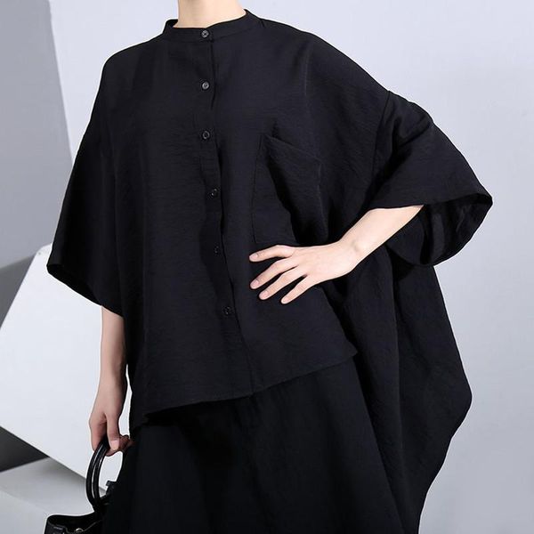 women's blouses & shirts johnature 2021 solid color plus size women clothing summer casual long irregular batwing loose, White
women's blouses & shirts johnature 2021 solid color plus size women clothing summer casual long irregular batwing loose, White