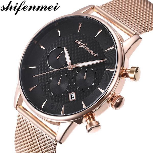 wristwatches shifenmei luxury watch men mesh ultra-thin stainless steel quartz wrist male clock reloj hombre relogio masculino, Slivery;brown
wristwatches shifenmei luxury watch men mesh ultra-thin stainless steel quartz wrist male clock reloj hombre relogio masculino, Slivery;brown